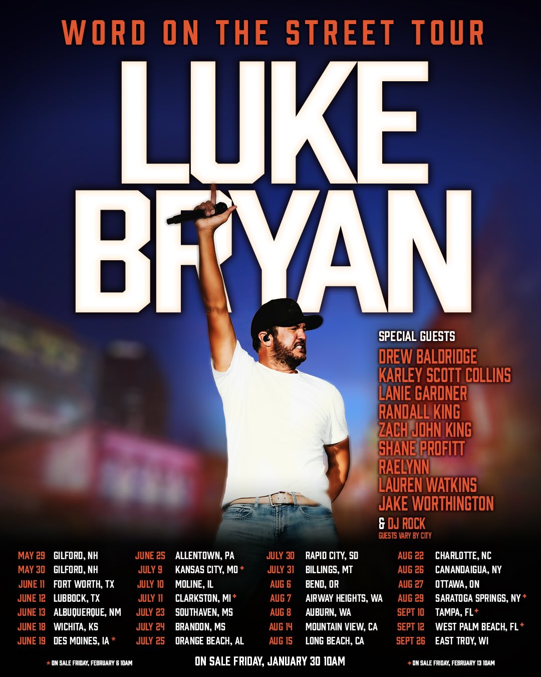 RaeLynn Word On The Street Tour Poster 2026